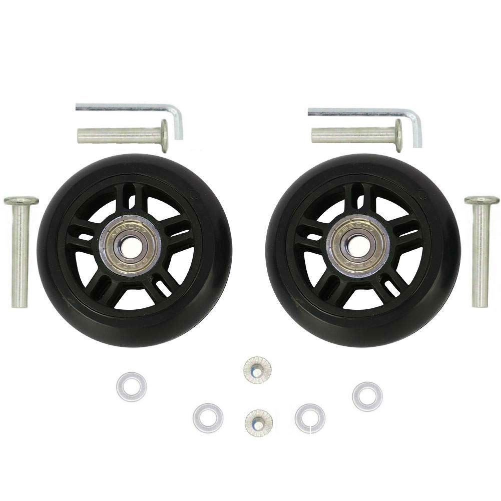 ORO 1 Pair Luggage Wheels Replacement 84x24mm(3.31"x0.94") with 8mm(0.31") Bearings Wheels for Suitcase and Inline Outdoor Skate von ORO