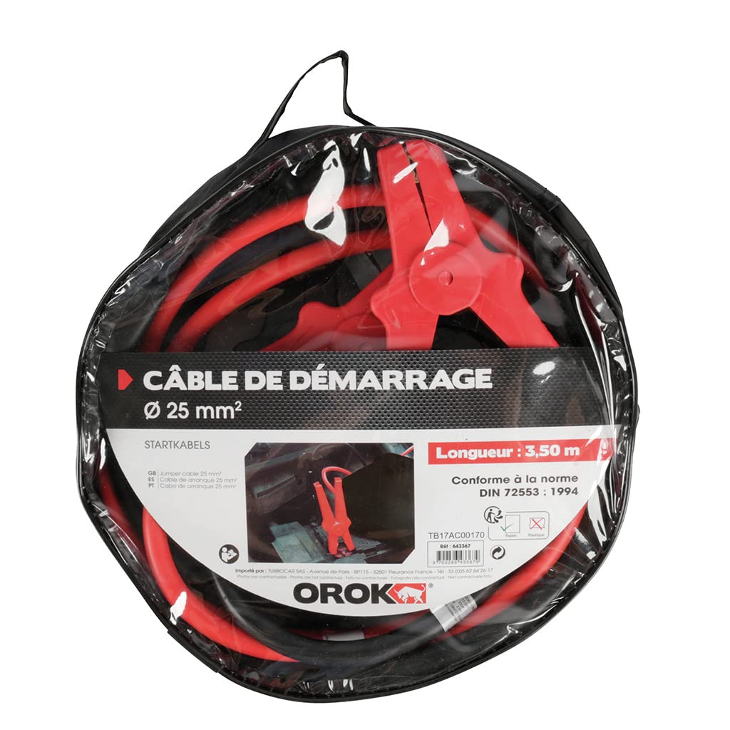 Turbocar OROK Cble démarrage moteur essence - 350A - 25mm2 von OROK