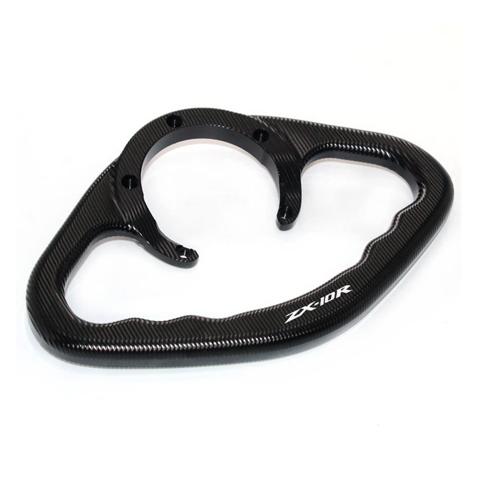 Für Ka*wasa&ki Ninja ZX-10R ZX10R ZX 10R 2004-2021 CNC Motorrad Passagier Handgriffe Handgriff Tank Grab Bar Griffe Armres Beifahrergriff(Color:Nero) von ORSQU