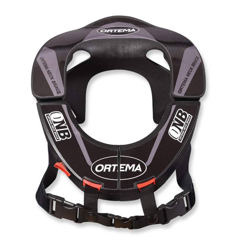 ORTEMA ONB Neck Brace (Gr.XS schwarz) Design K4 - Nackenschutz - aus Hochleistungskunststoff und mit Sicherheits-Schnellverschluss von ORTEMA