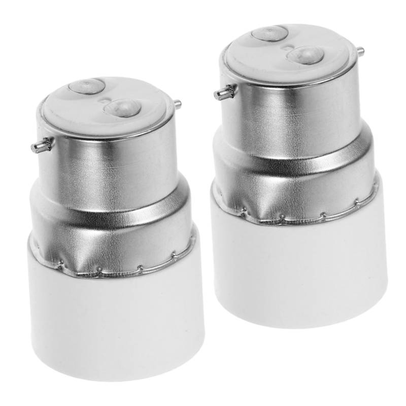 OSALADI 2 Stück Lampenadapter Leuchtenkonverter e14 konverter Adapter für E14-Fassung Lampenfassung Adapter Glühlampenkonverter Steckdosenkonverter e14 Basisadapter Metall Weiß von OSALADI