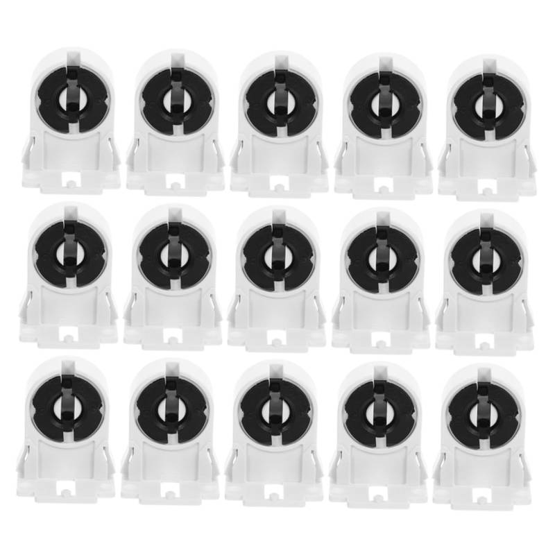 OSALADI 20pcs Leuchtstofflampenhalter Abdeckclips Für Leuchtstofflampen Lampenversorgung Lampenmontagehalterung Lampenfassung Für Heimlampen Lampenzubehör Lampenfassung Zum Schrauben Stk von OSALADI