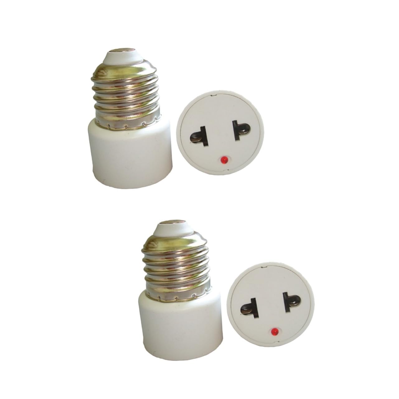 OSALADI 4 Stück Europäischer Reiseadapter europäischer Konverter reisestecker e27 lichtfassung e27 birne Adapter für Reisesteckdosen Stecker Licht Base Die Glühbirne Weiß reisen eben von OSALADI