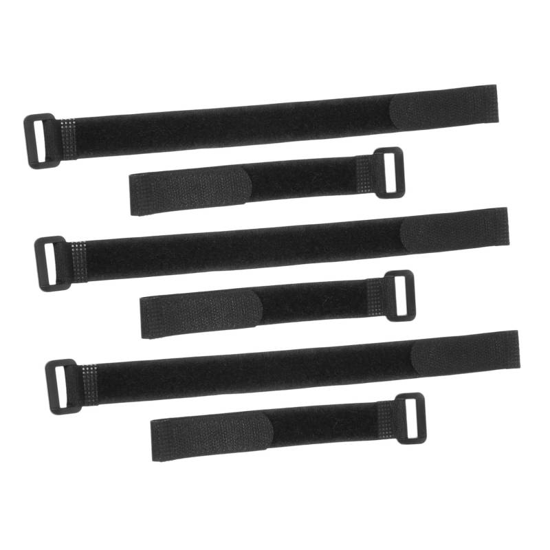 OSALADI 6 STK Fahrradgurt Bike Straps Fahrradriemen Fahrradhalteriemen Fahrradzubehörfixierungsriemen Fahrradträger Gepäckträgerkupplung Radbündelgurt Fahrrad Rad Band Vollnylon Black von OSALADI