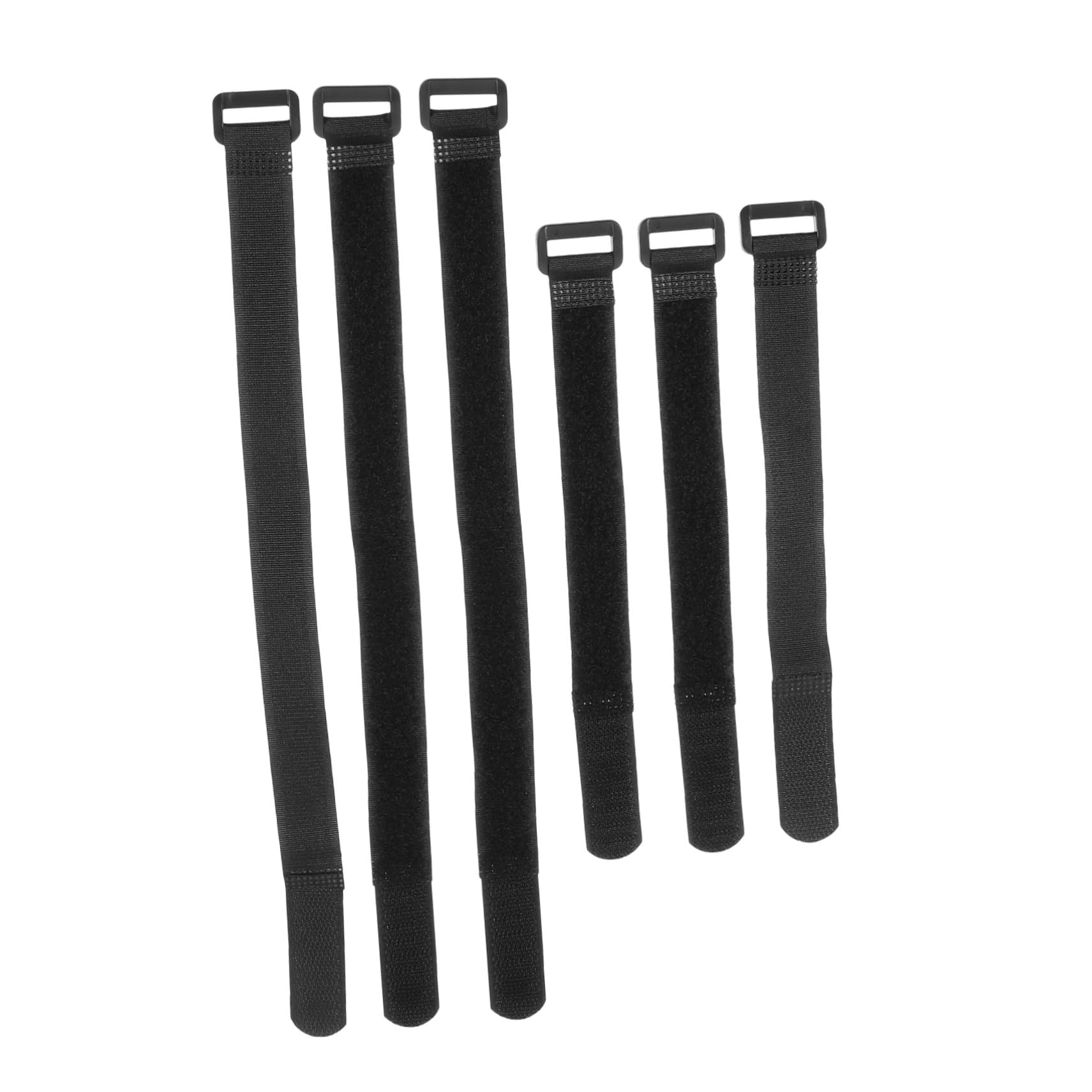 OSALADI 6 STK Fahrradgurt Bike Straps Fahrradriemen Fahrradzubehör-Stabilisatorriemen Nockenschnallenriemen Gurte für Gepäckträger Kabelbinder befestigen Fahrrad Rad Band Vollnylon Black von OSALADI