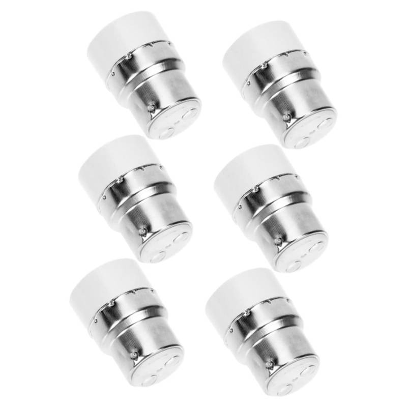 OSALADI 6er Set B22 Zu E14 Glühbirnenfassung Adapter Licht Sockel Konverter Für Glühbirnen Lampenfassung Adapter Für Einfache Umrüstung Und Nutzung Von E14 Lampen B22 Sockeln von OSALADI