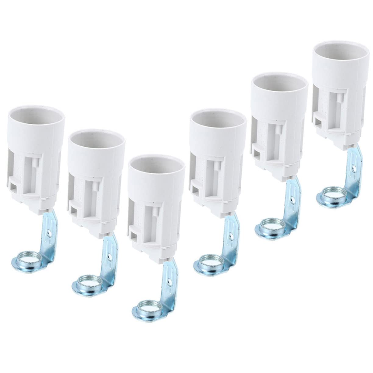 OSALADI 6er Set E14 Schraubsockel Adapter Für Kronleuchter Ersatzlampensockel Höhe 70mm Für Verschiedene Leuchtmittel Geeignet Ideal Für Lichtinstallationen Und Dekorationen von OSALADI