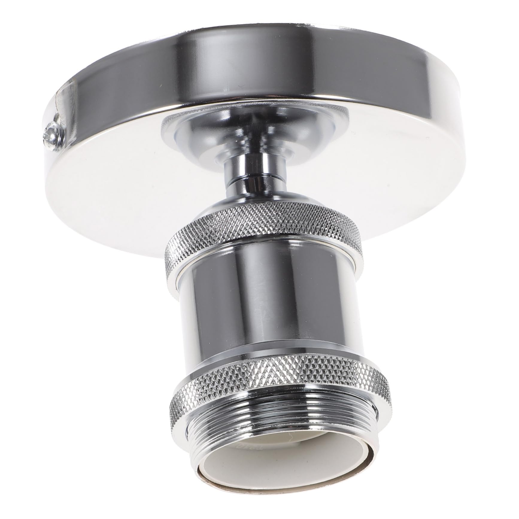 OSALADI Birnensockel Mit Gewinde Lüfterlicht Befestigung Spektrum Glühbirnen Original Einstellbar Konverter Schalter Ersetzen Led Stecker Leichte Basis E27 Basis Silver Rostfreier Stahl von OSALADI