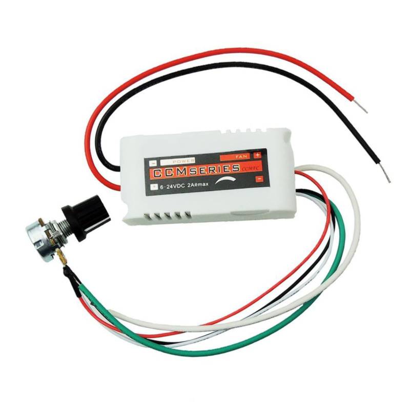 OSALADI CCMFC 12V 2A DC Motor Controller PWM Drehzahlregler Mit Einstellbarem Schalter Für DC Motoren Geeignet Für üfter Und Elektromotoren von OSALADI