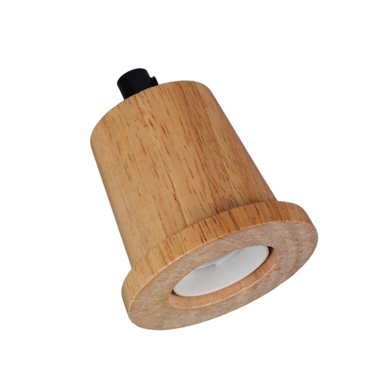 OSALADI Holz Glühbirne Sockel Basis Lampe Sockel Ersatz E27 Glühbirne Sockel E27 Lampe Halter Schraube Anhänger Licht Lampe Halter Teile von OSALADI