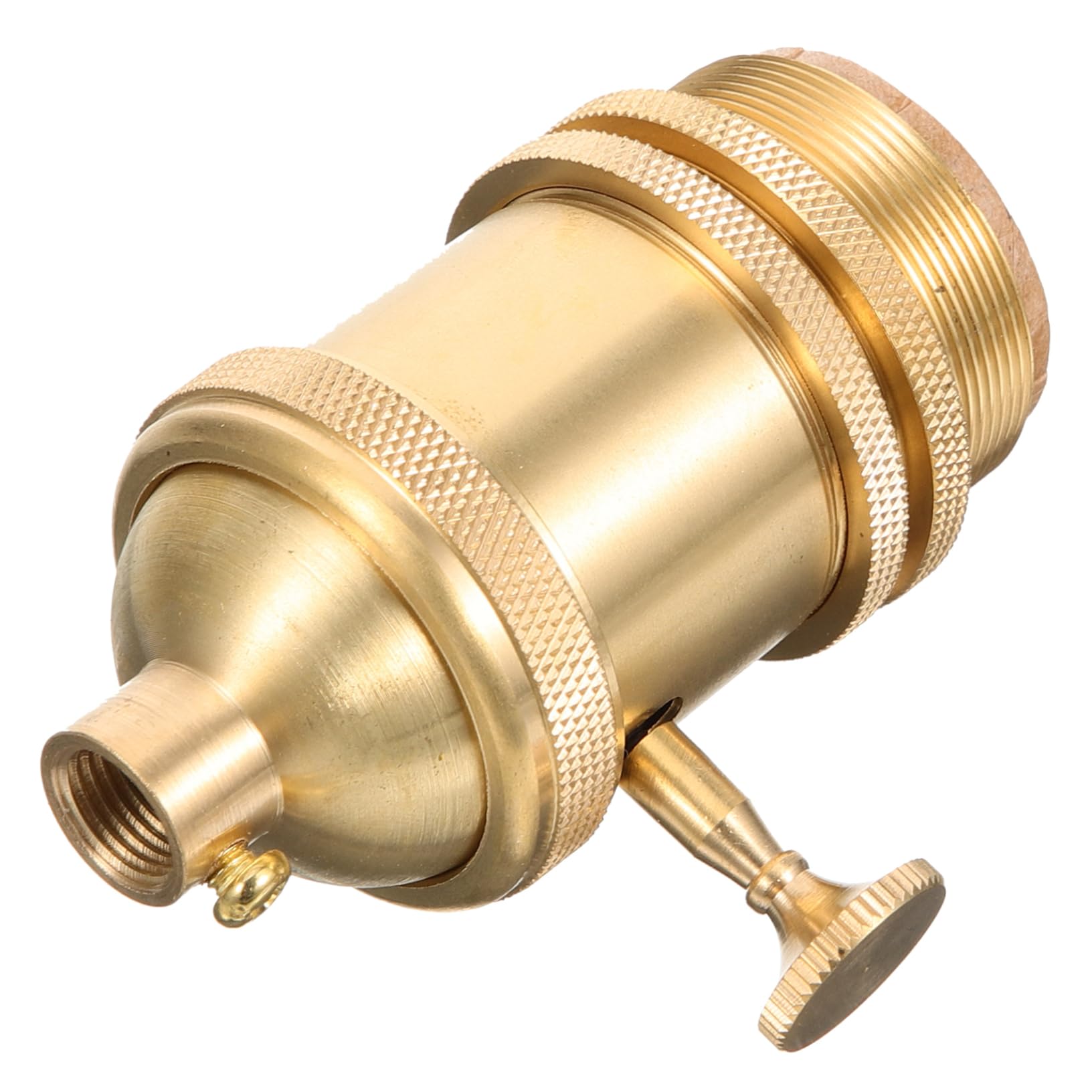 OSALADI Retro-Lampenfassung Buchse Leuchte Lampendimmer-Steckdose Glühbirnen-Adapterfassung wandlampe retro wandlampe vintage Halterung für Lampenfassungen Glühbirnenfassung Kupfer Golden von OSALADI