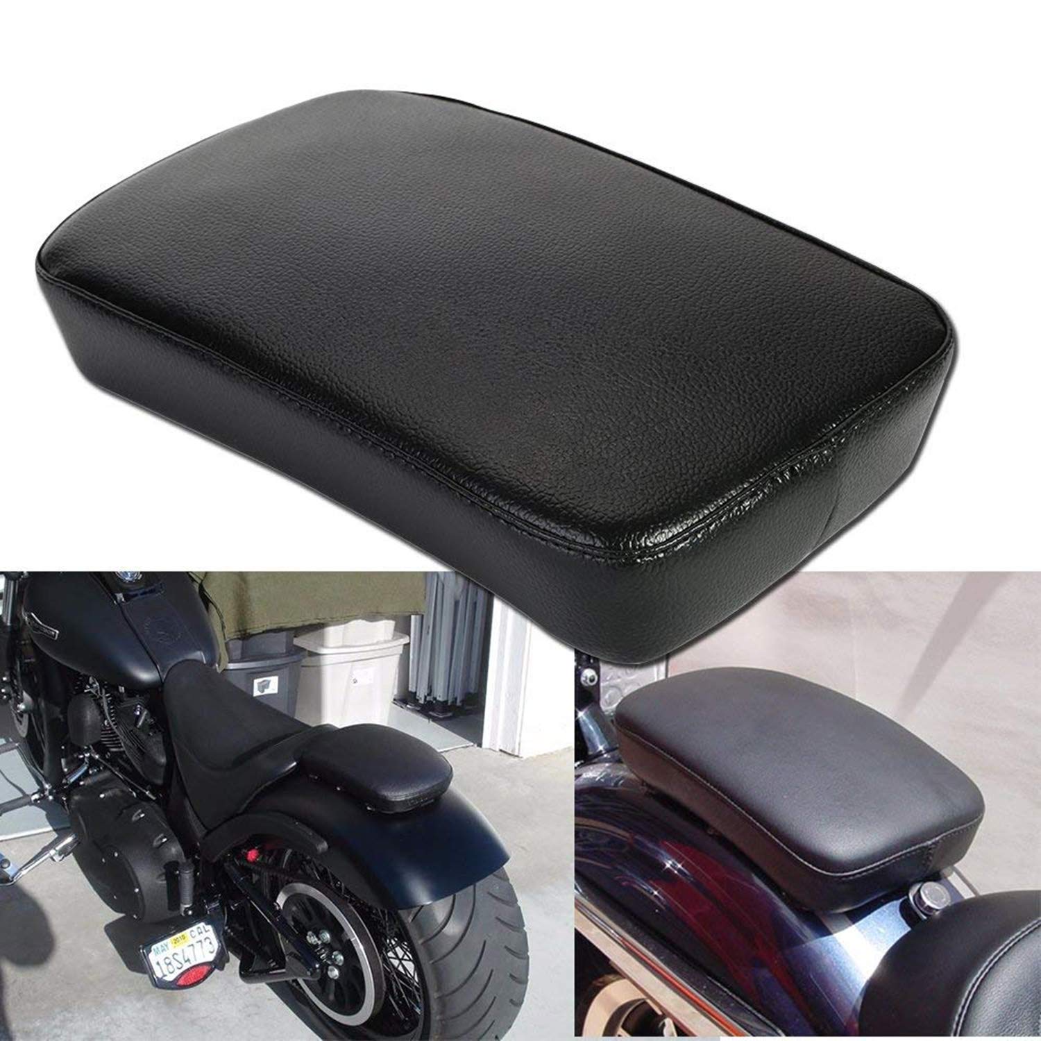 OSAN Motorrad 26,7x10,5(cm) Soziussitzpad Sitzkissen mit 6 Saugnäpfer für Harley von CICMOD