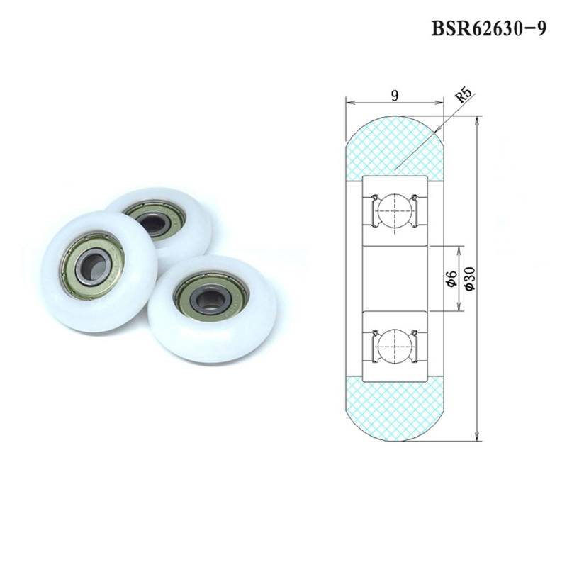 1pcs 6x30x9 Rower Rollers BSR62630-9 30mm Diameter 6mm Hole POM Coated Rowing Machine Seat Wheel 6 * 30 * 9 Bearing Pulleys OSBCMZGE(6x35x11mm) von OSBCMZGE