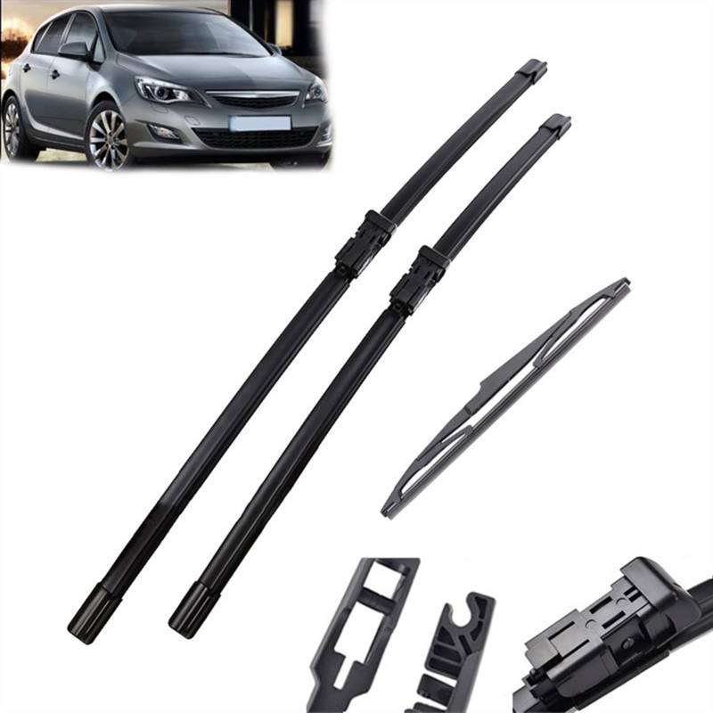 Autowischer Scheibenwischer Vorne Und Hinten Wischerblätter Set Für Opel Für Astra J 2015 2014 2011 2010 2009 Windschutzscheibe Windschutzscheibe Fenster 27 "+ 25" + 12 " von OSCCAR