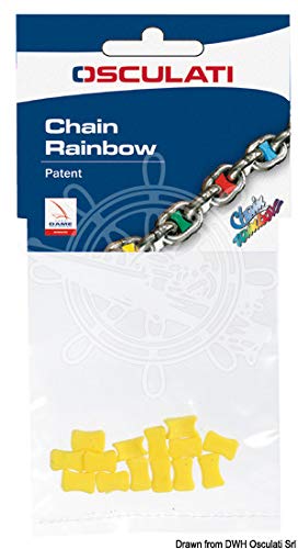 Polyform 01.500.06BL Chain Rainbow Kettenmarkierung, Blau, Größe 6 von OSCULATI
