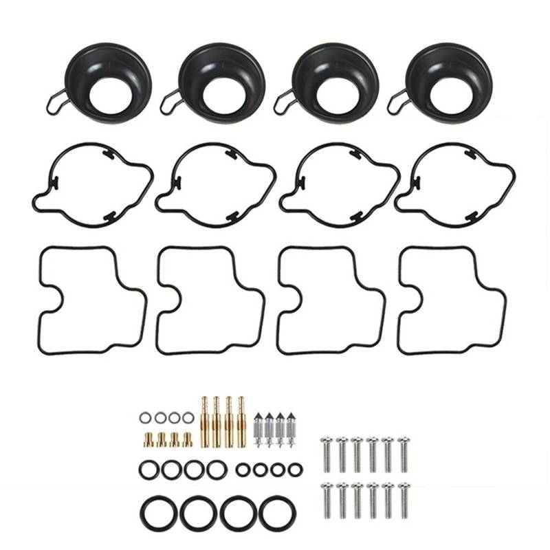 OSERRIR [Replacement] 4 Sets Vergaser Reparatur Kit for Honda for CBR600 for F4 1999-2000 CBR600F4 Vergaser Reparatur Kit Kolben membran von OSERRIR