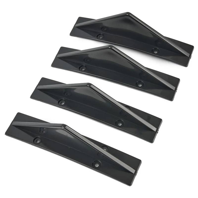 OSERRIR [Replacement] 4 Stücke Arc Hintere Stoßstange Lip Diffusor for Sharkfins Kinn Stoßstange Schutzfolie Abdeckung for Auto Hinten Trim Spoiler Schwarz von OSERRIR