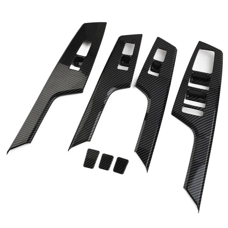 OSERRIR [Replacement] Trim Griff Schüssel Abdeckung 7Pcs Schwarz Auto Zubehör Innen Dekoration for Kia EV6 2021 Up von OSERRIR