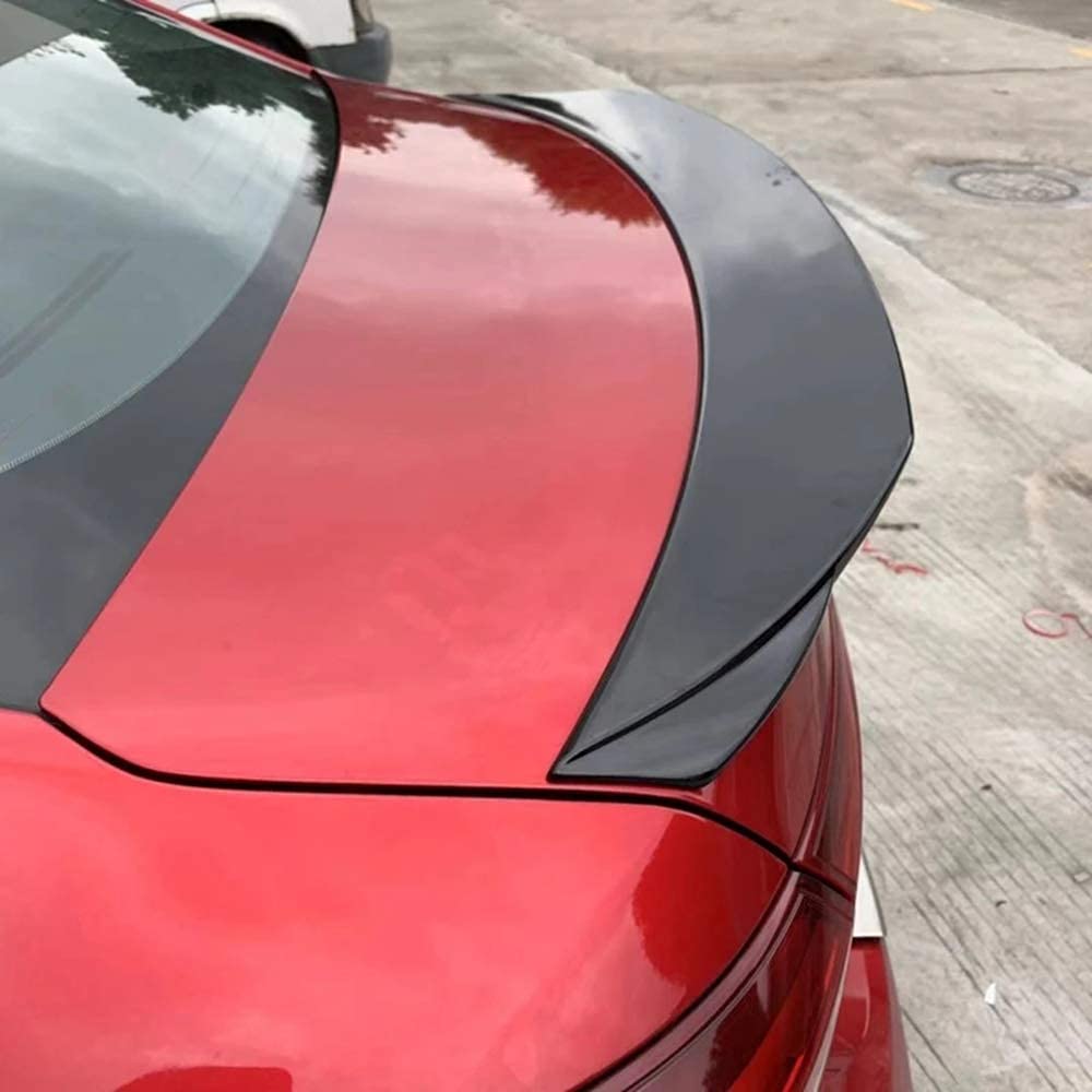 ABS Auto Heckspoiler für Mazda 3 Axela Sedan 4 Doors 2014-2017, Kofferraum Spoiler Performance-Spoiler Heckflügel Lippe Heckflügel Spoiler Automodifikation Zubehör von OSEVIO