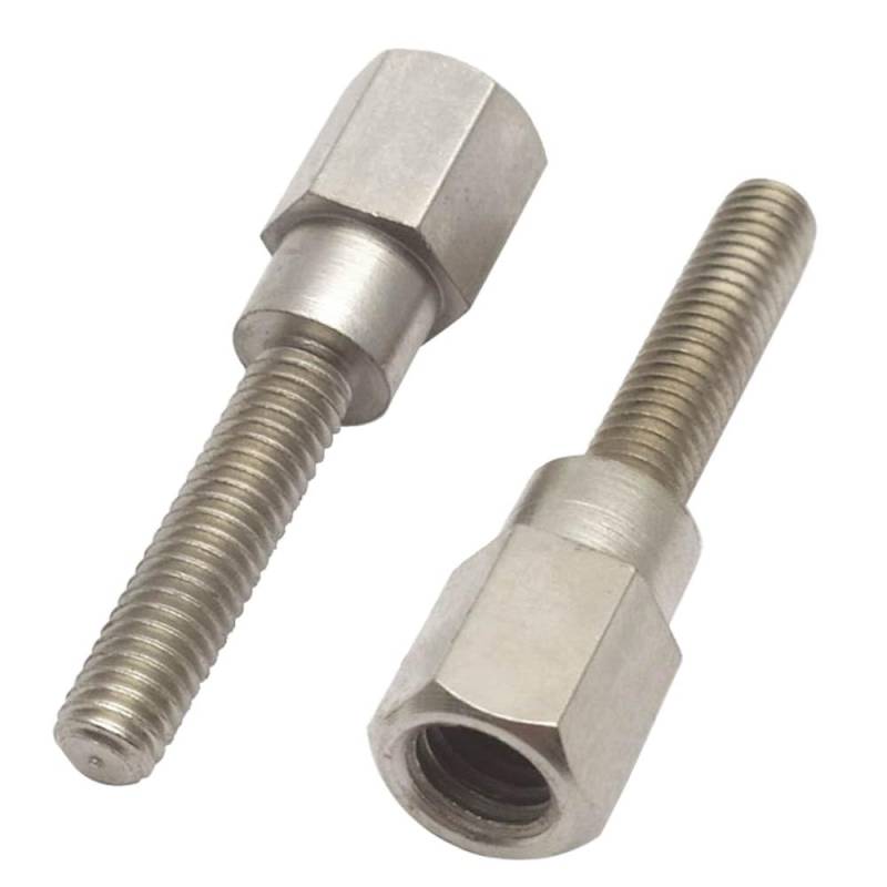 Motorrad Roller Hinten Spiegel Loch Schrauben Adapter 2 Pcs M8 M6 Motorräder Hinten Spiegel Verlängern Und Erhöhen Schrauben Motorrad Parts von OSKOE