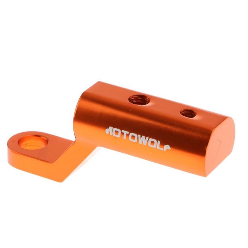 Motorrad Rückspiegel Expander Halterung Adapter Motorräder Verlängerung Ständer Unterstützung Spiegel Hebel Motorrad Parts (Color : Orange) von OSKOE