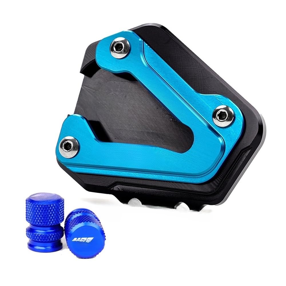 Motorrad Kickstand Fuß Seitenständer Für CFMOTO 450MT MT450 2024 2025 Motorräder Zubehör Seite Stehen Fuß Vergrößerungs Pad Ständer Verlängerung CF 450 MT Ventil Kappen von OSNFTXPED