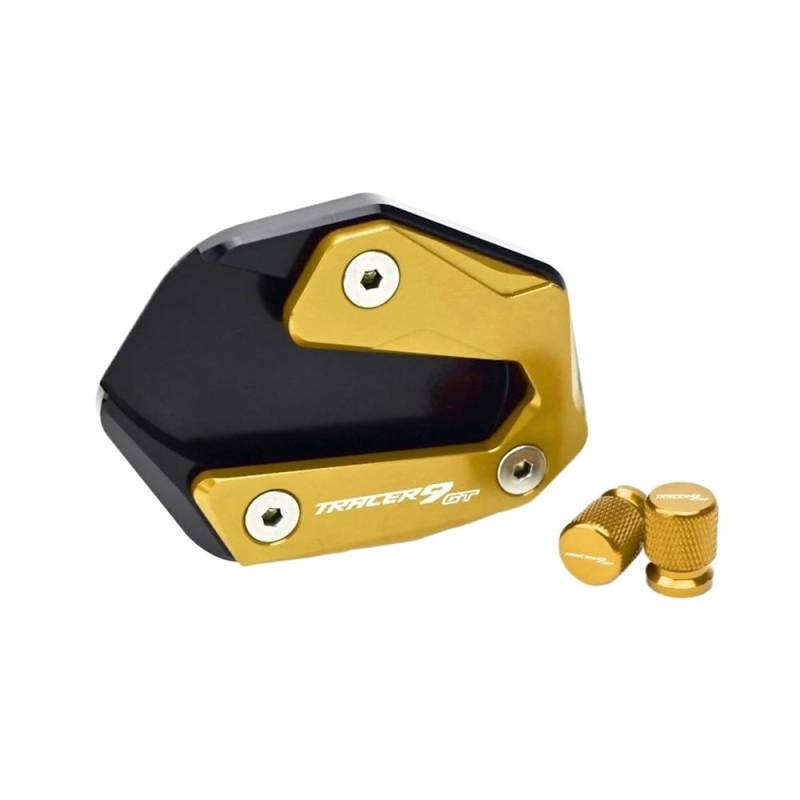 Motorrad Kickstand Fuß Seitenständer Für Ya&maha Für Tracer 9 GT 9GT Für Tracer 9GT 2021-2023 2022 Motorrad Zubehör Kickstand Fuß Seite Stehen Enlarger Pad von OSNFTXPED