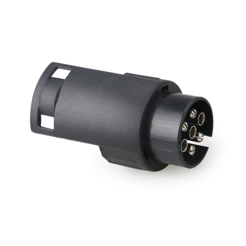 7 13 LKW- elektrischer Adapter für Anhänger Anhängerkupplungsstift Steckdose Adapter für Flachstecker Hakenadapter Black OSOLADY von OSOLADY