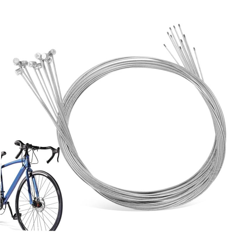 OSOLADY 10 Stk Fahrrad Bremskabel Straßenbremskabel Gehäuse für Fahrradbremsleitungen Bremszugsatz Bremszug Set Fahrradbremskabelsätze Fahrradbremskabel lang verzinkter Stahldraht Silver von OSOLADY