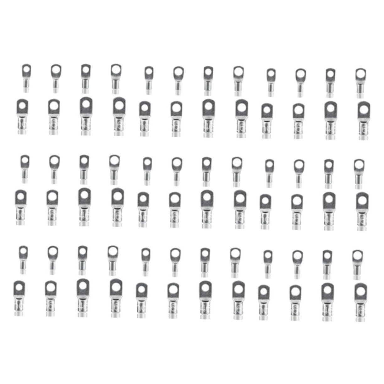 OSOLADY 130St Kupferklemme Kabel Verbinder Crimpverbinder Kabelverbindungsset Kabelstecker Anschlüsse Schrumpfstoßverbinder rundsteckverbinder isolierte Klemme Isolierte Endklemmen Silver von OSOLADY