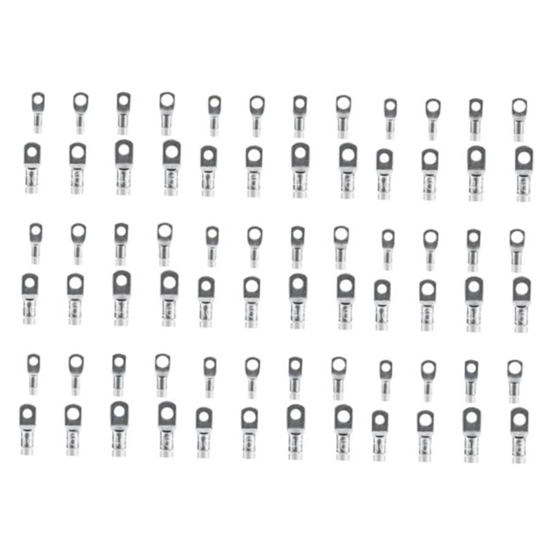 OSOLADY 130St Kupferklemme Kabel Verbinder Crimpverbinder Kabelverbindungsset Kabelstecker Anschlüsse Schrumpfstoßverbinder rundsteckverbinder isolierte Klemme Isolierte Endklemmen Silver von OSOLADY