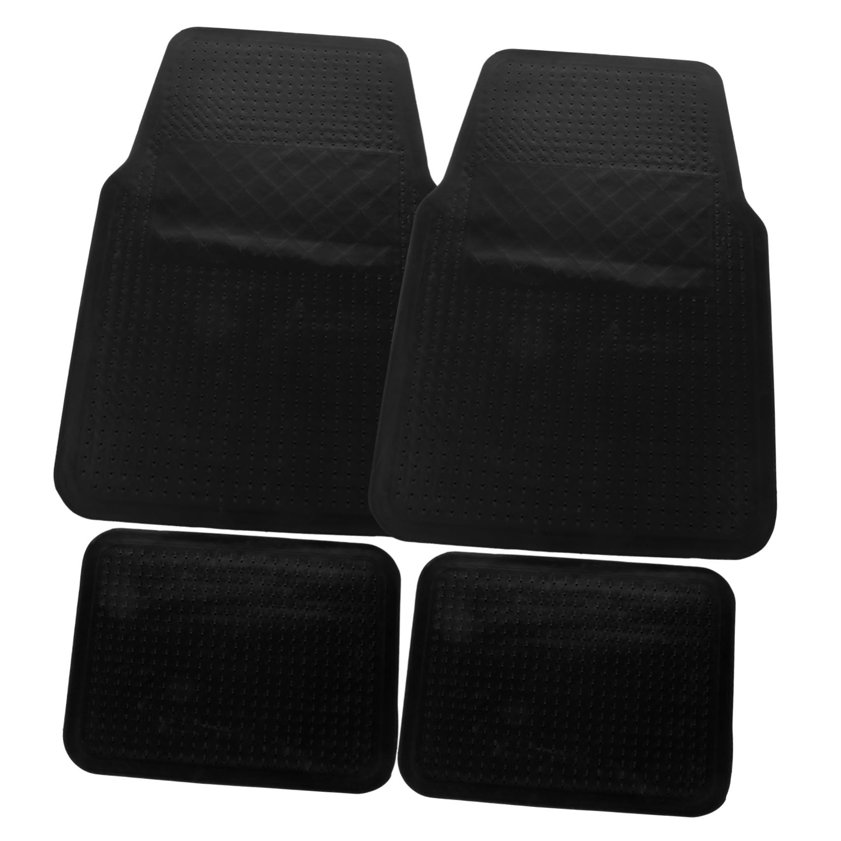 OSOLADY 2 Sätze Auto bodenmatte fußbodenschutzmatte Floor Protection mat Auto fußmatte bodenschutz Matte Fußmatten für Auto Auto-Innenraummatte Fußmatten im Auto Auto-Fußmatte PVC Black von OSOLADY