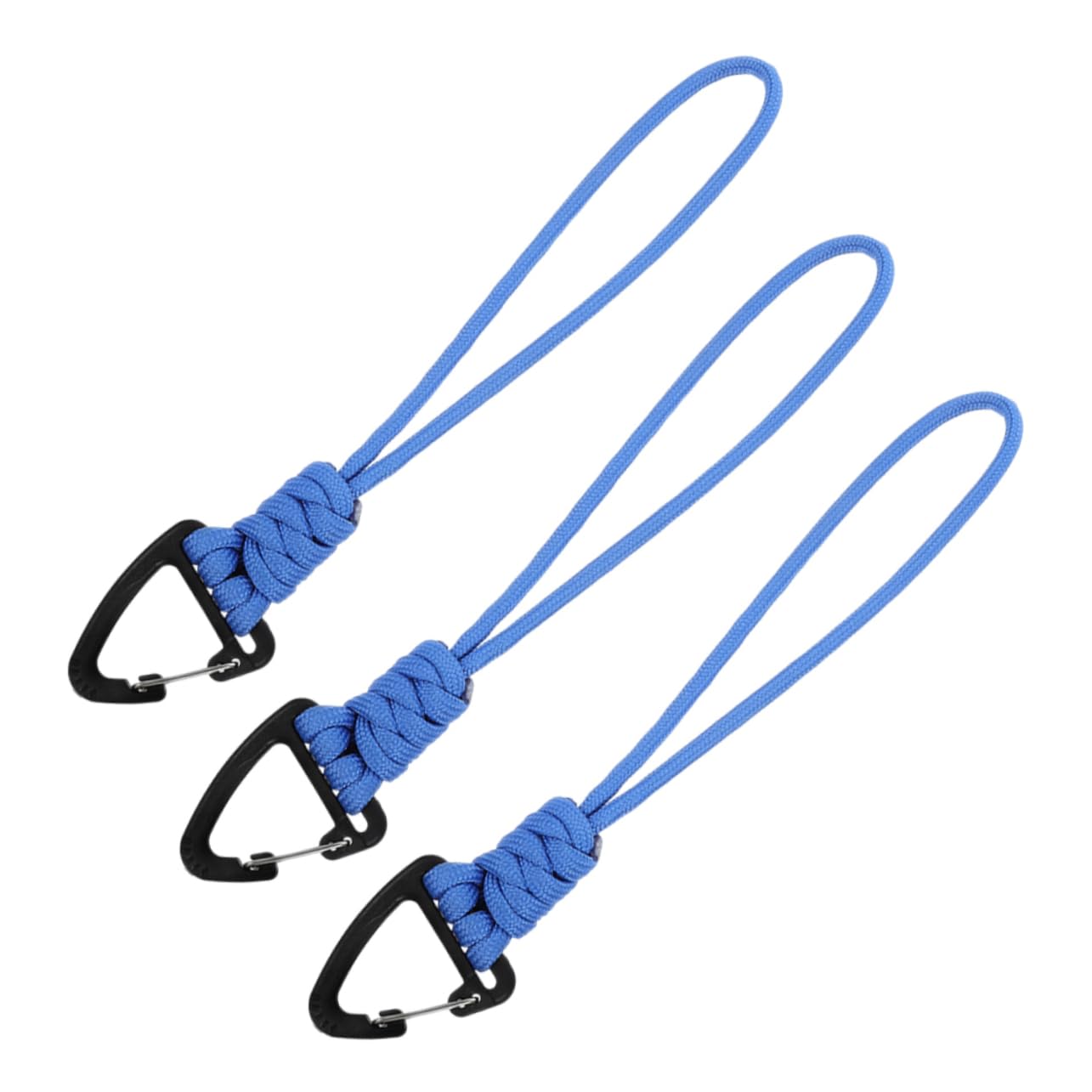 OSOLADY 3st Auto Schlüsselanhänger Schlüsselband Gegen Verlust Geflochtenes Schlüsselband Mit Karabiner Kordelzug Mit Karabiner Karabinerleine Gewebtes Karabinerband Blue ，pp， von OSOLADY