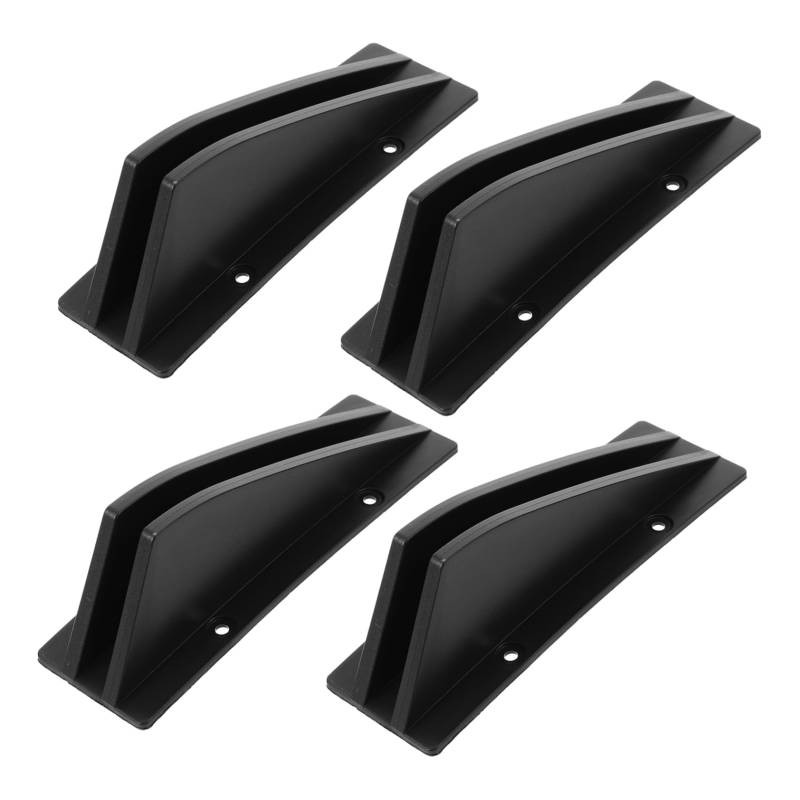 OSOLADY 4 Stück Autospoiler Fahrzeug Spoiler Heckschürze Diffusor autozubehör Auto Dekoration Fahrzeugzubehör Fahrzeugmodifiziertes Teil Fahrzeugspoiler Heckspoiler für Fahrzeuge pp Black von OSOLADY