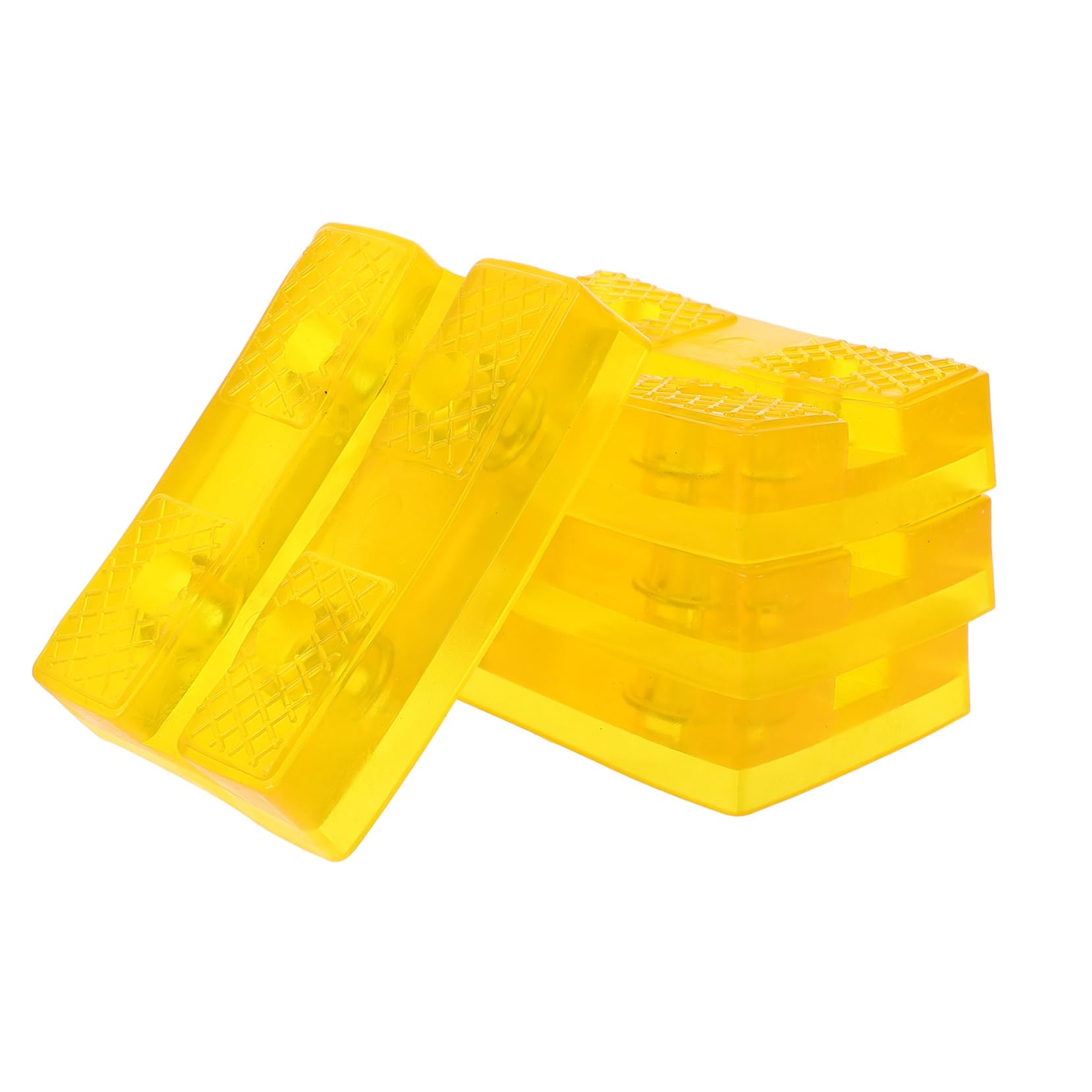 OSOLADY 4 Stück Gummimatte Wohnmobil Jack Pads Wagenheberständerpolster Wagenheberauflagen Für Wagenheber Jack-pad Bodenheberauflage Klinkenpad-Adapter Wagenheberauflage Für Ständer Yellow von OSOLADY