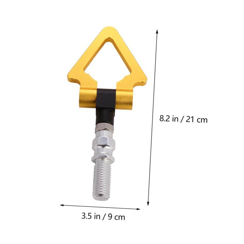 OSOLADY Anhängerkupplung Auto modifizierter Anhängerhaken Haken für die Autostoßstange car Decoration autodeko lauflernwagen dreieckiger Abschlepphaken universeller Ring Aluminiumlegierung von OSOLADY