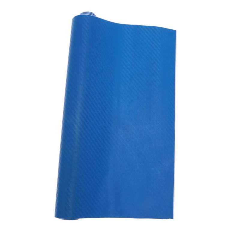 OSOLADY Rollen Kohlefaserfolie selbstgemachter Aufkleber Autofilme 3D-Kohlefaser-Autofolie Auto foliert Vinylfolien für Kraftfahrzeuge Auto schutzfolie car Decoration Auto Decor Autos Blue von OSOLADY