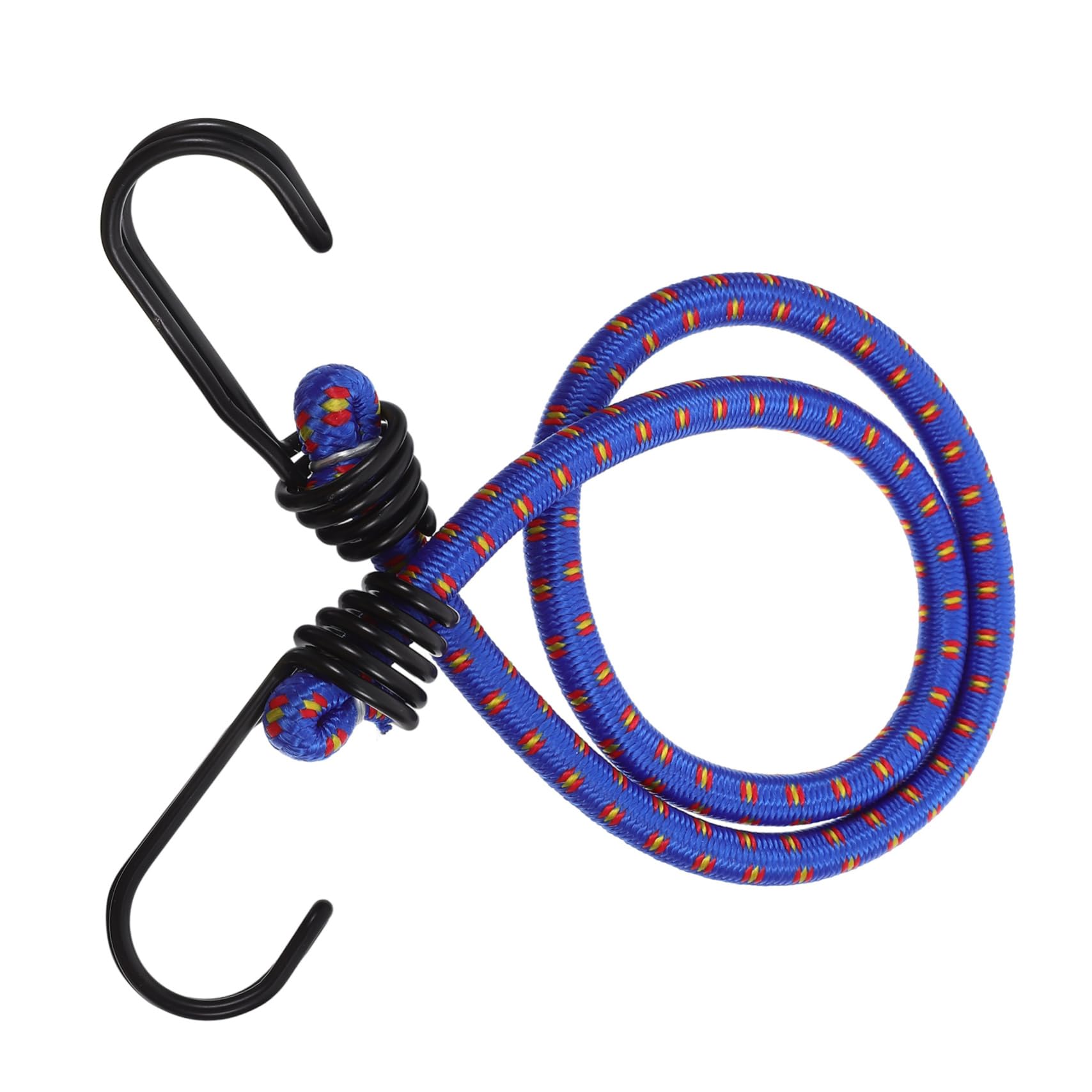 OSOLADY Zeltseil Camping-Abspannseil elastische Spanngurte Ladungsgurte Zeltschnüre Bungee-Seil mit Haken Gummiband für Camping Bungee-Seile mit Haken Bungees mit Haken Baumwolle Blue von OSOLADY