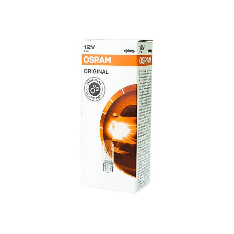 10x OSRAM GLÜHBIRNEN 12V 2W W2.1x9.5d INSTRUMENTENBELEUCHTUNG ANZEIGELAMPE von Osram