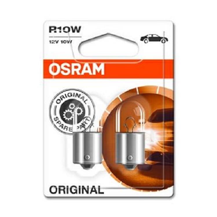 2 x Osram Standard R10W 12V BA15s Audi BMW Fiat Ford Hyundai Kia Opel Seat Skoda VW von OSRAM