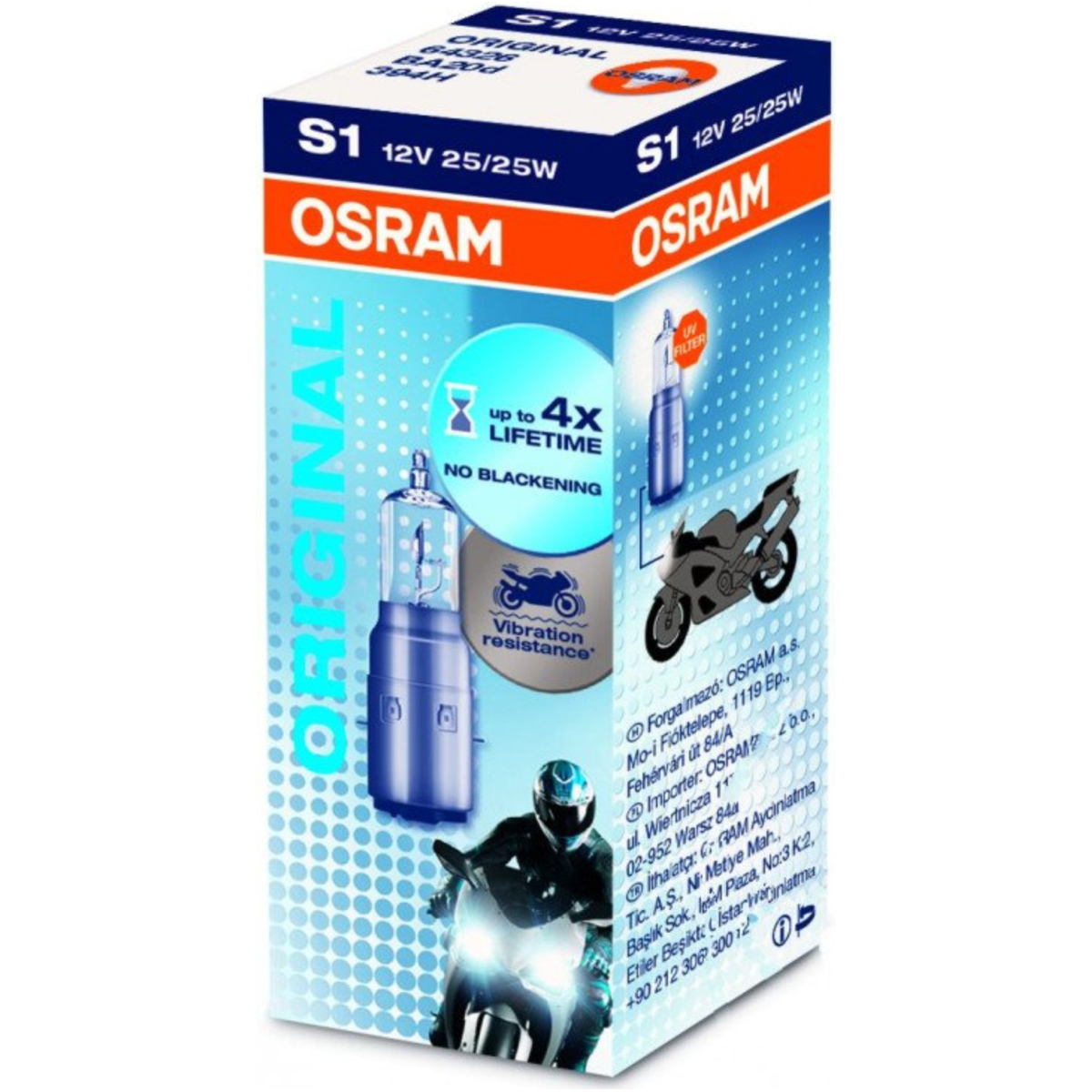 Osram 4052899157774 lampe s1 12v 25/25w von OSRAM