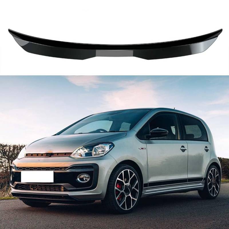 Auto-Heckspoiler für VW UP e-UP R-Line, ABS-Fließheck-Formteil, Heckflügel-Außenzubehör,Glossy Black von OSTREY