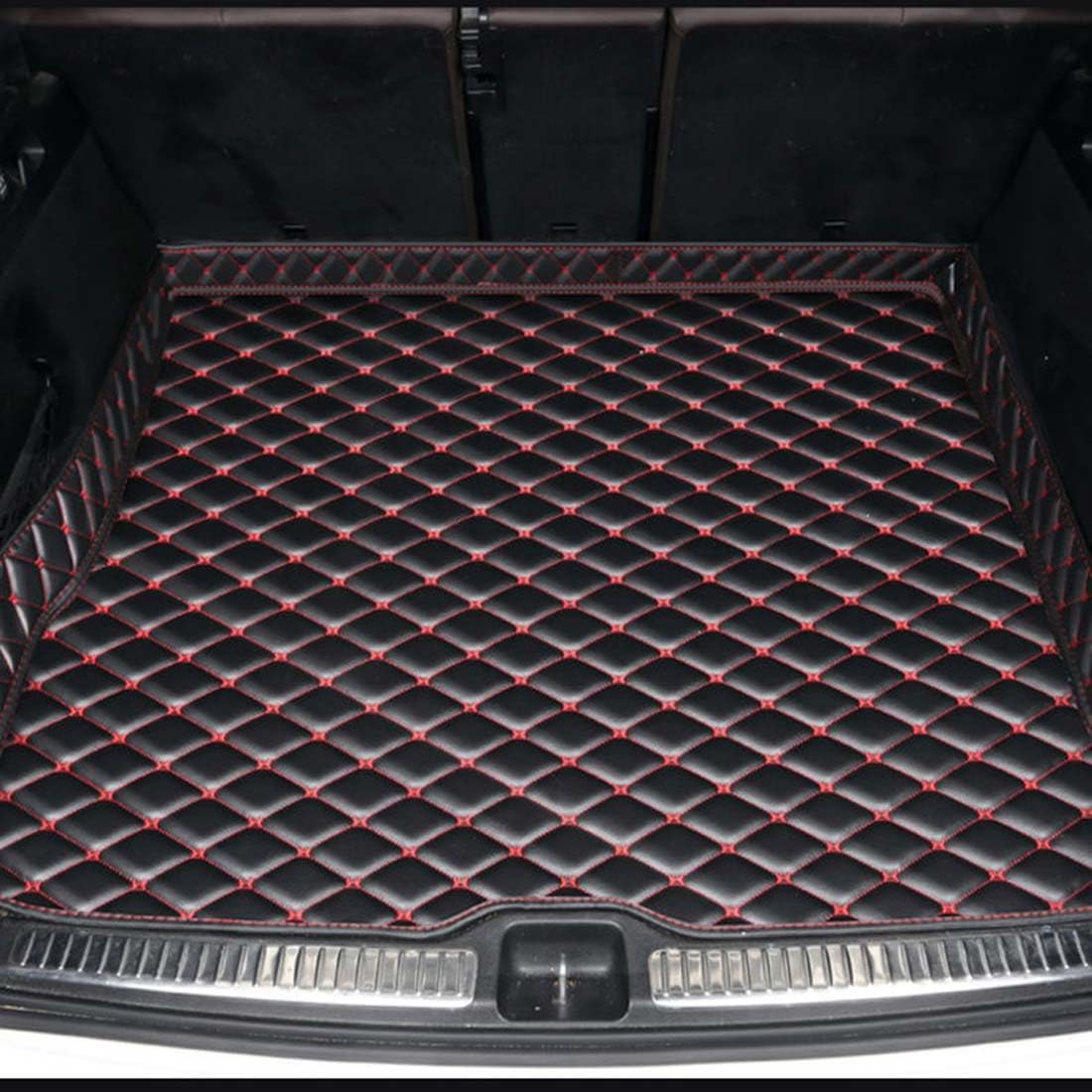 Maßgeschneiderte Kofferraummatten für Ford Taurus 2015-2019, wasserdicht, Kratzfest, rutschfest, Schutzabdeckung, Autozubehör für den Innenbereich,B von OSTREY