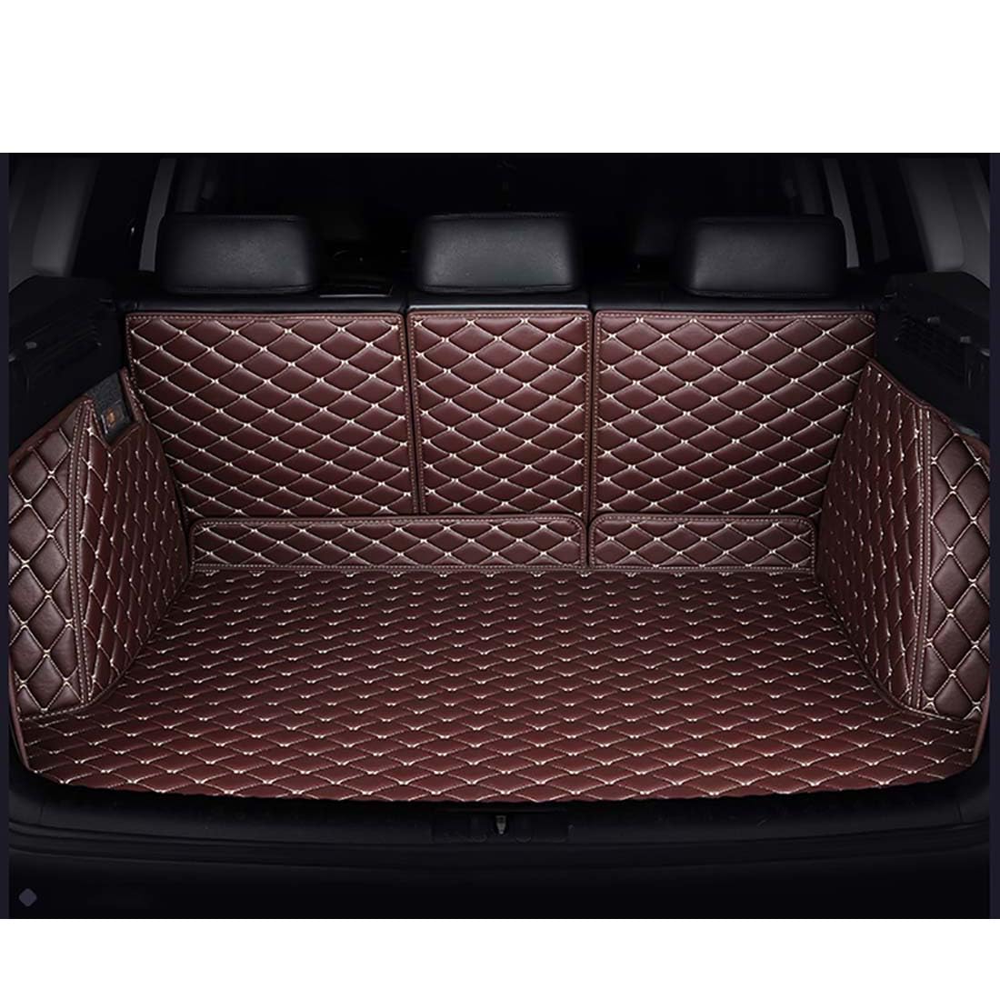 Vollständige Abdeckung Kofferraummatten für Mazda 3 Axela Hatchback 2014-2018, Kofferraummatte hinten Liner Wasserdicht Anti Scratch Rutschfester Ladebodenteppich,E von OSTREY