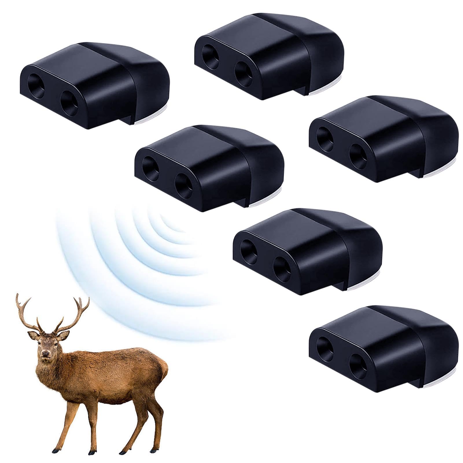 OTAIVE Pack of 6 Deer Whistle Warning, Vehicle Deer Whistles,Car Deer Warning Whistles,Alarm for Deer Whistles, Alarm for Animals,Wildlife Alarm Ultrasonic Whistle,for Cars, Motorcycles von OTAIVE