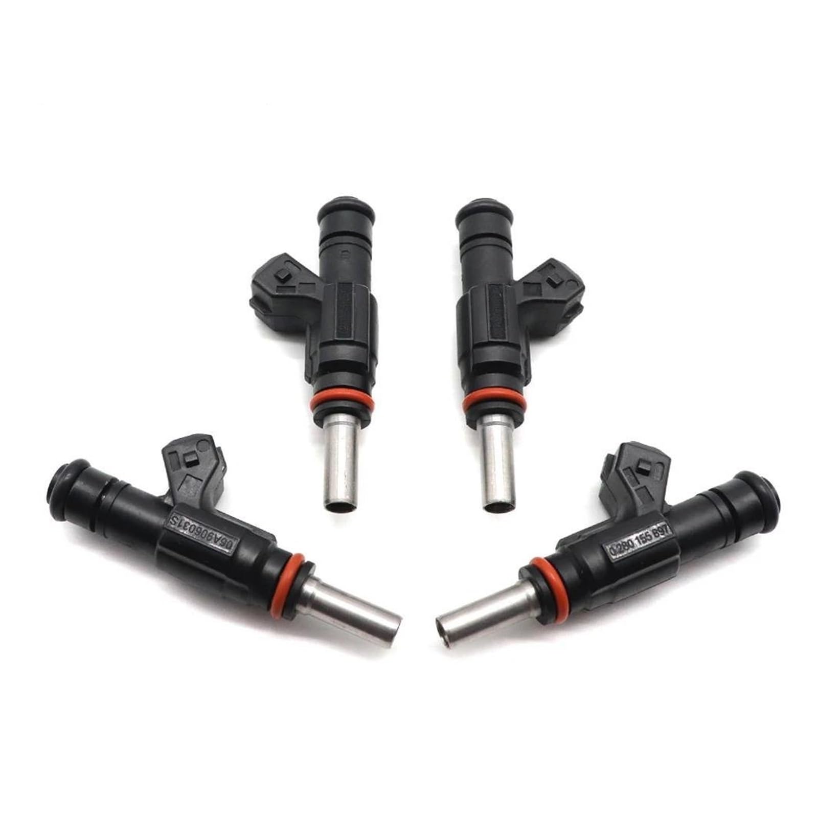 Kraftstoffeinspritzer Für VW Für Jetta Für Golf 1,8 L Turbo 3,2 L V6 2004 2005 2006 0280155897 06A906031S 4-teiliges Set Auto-Einspritzdüsen von OTBEHUWJ