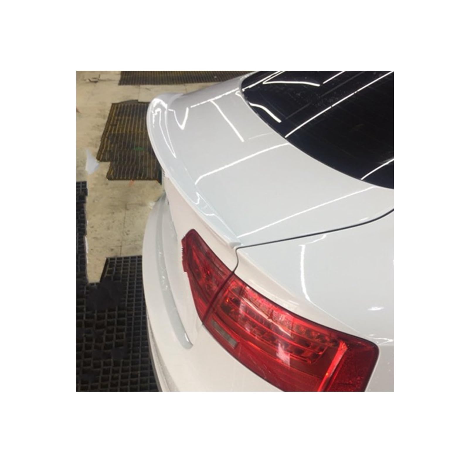 OTBEHUWJ Auto Hinten Dach Spoiler Schwanz Flügel Dekoration Heckspoiler Für A-UDI A5 4-Türer 2009 2010 2011 2012 2013 2014 2015 2016 Auto Heckspoiler(Weiss) von OTBEHUWJ