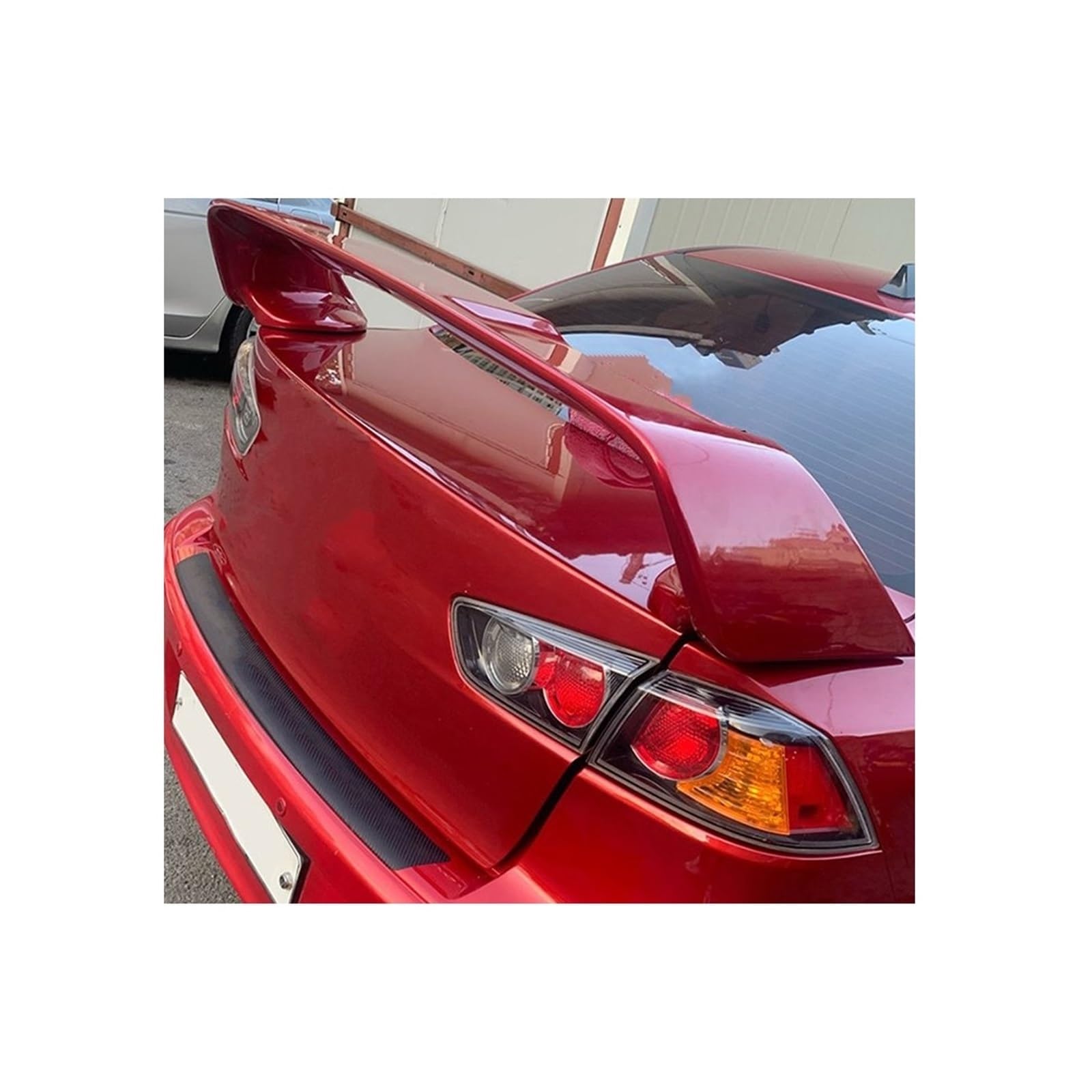 OTBEHUWJ Auto Hinten Heckspoiler Lippe Flügel Schwanz Flügel Dekoration Für Mitsubishi Für Lancer EVO 2010 2011 2012 2013 2014 Auto Heckspoiler(All red) von OTBEHUWJ