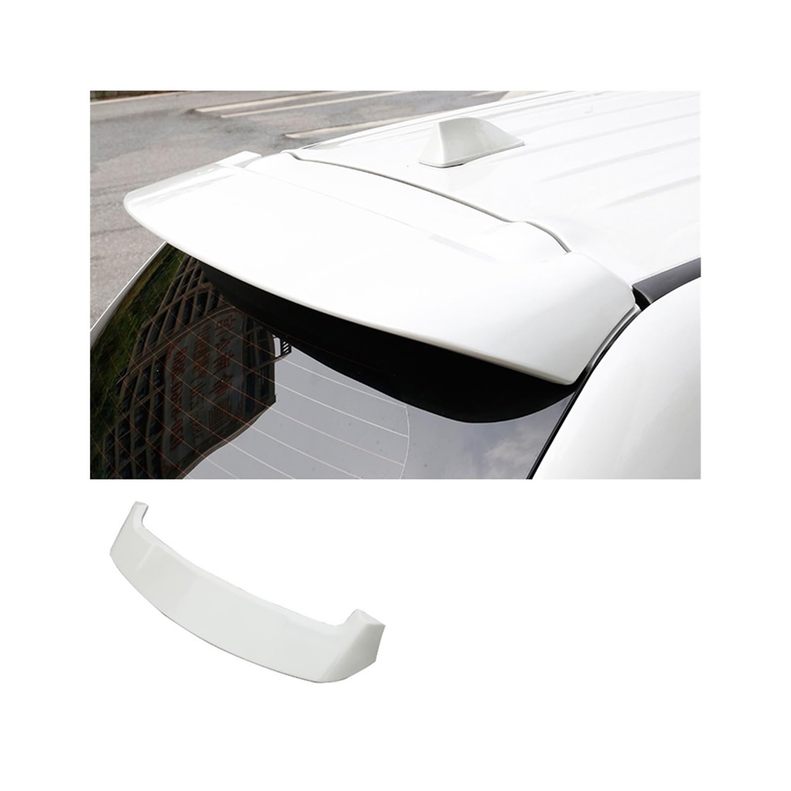 OTBEHUWJ Für Mitsubishi Für Outlander 2013 2014 2015 2016 2017 2018 2019 2020 Hinten Stamm Spoiler Auto Schwanz Flügel Dekoration Heckspoiler Auto Heckspoiler(Pearl White) von OTBEHUWJ