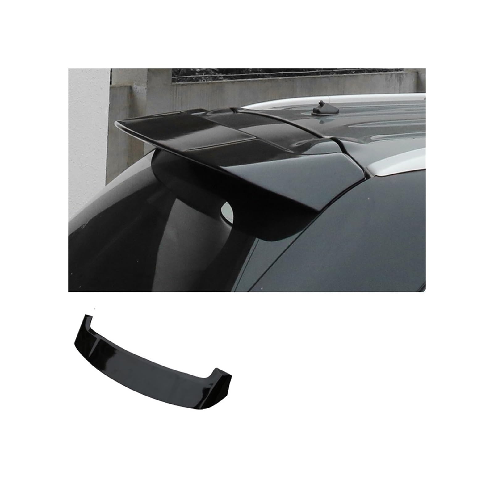 OTBEHUWJ Für Mitsubishi Für Outlander 2013 2014 2015 2016 2017 2018 2019 2020 Hinten Stamm Spoiler Auto Schwanz Flügel Dekoration Heckspoiler Auto Heckspoiler(Schwarz) von OTBEHUWJ